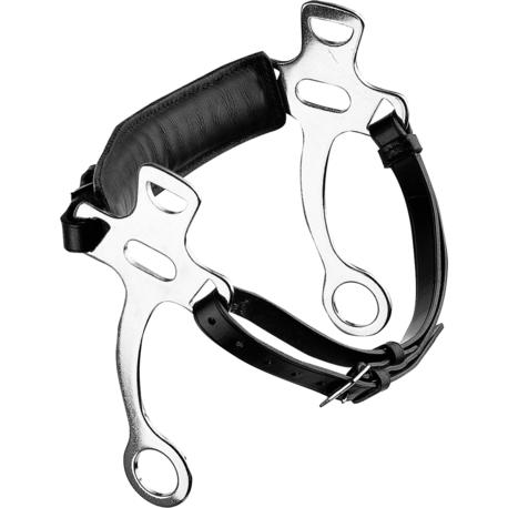 SPRENGER HS SHORT SHANK PADDED NOSE HACKAMORE - BLACK